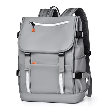Нейлоновый Водонепроницаемый рюкзак, мужской Черный рюкзак для отдыха на открытом воздухе с 15,6-дюймовым ноутбуком