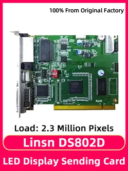 Linsn DS802D Синхронная Система Отправки Карты Монохромный Открытый Внутренний Светодиодный Дисплей Видеокарта DVI Контроллер