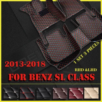 Автомобильные коврики для BENZ SL class R231 2013 2014 2015 2016 2017 2018 Автомобильные накладки для ног на заказ, автомобильный ковровый чехол