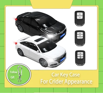 Для Внешнего Вида Crider для Honda Jazz CRV Pilot Accord Civic Fit HRV 2 3 4 6 Кнопочный Смарт-Чехол Для Ключей Автомобиля, Брелок Для Ключей, Аксессуары