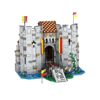 Moc Ворота замка Бриктенштейн, строительные блоки, Идеальная архитектура средневековья, игрушки 