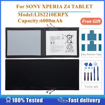 Для SONY Xperia Z4 Tablet Ultra SGP712 SGP771 LIS2210ERPX LIS2210ERPC Аккумулятор Емкостью 6000 мАч Перезаряжаемый Аккумулятор