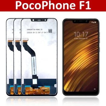 Дисплей для XiaoMi Pocophone POCO F1 ЖК-дисплей с сенсорным экраном, дигитайзер, сборка, ремонт для Xiaomi PocophoneF1