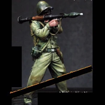 Набор моделей из смолы в масштабе 1/35 Война во Вьетнаме Вьетнамские солдаты используют RPG в разобранном виде и неокрашенные игрушки 