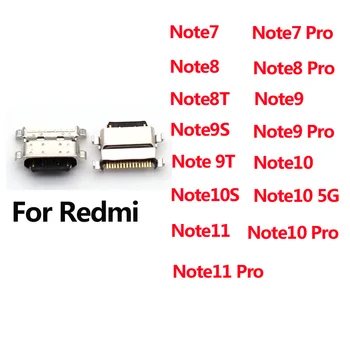 10шт USB Разъем Зарядный Разъем Порт Штекер Док-Станция Зарядное Устройство Разъем Для Xiaomi Redmi Note 7 8 8T 9 9S 9T 10 10S Pro 4G 5G