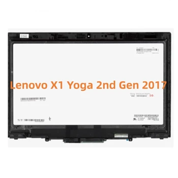 14 дюймов Для Lenovo X1 Yoga 2-го Поколения 2017 Года WQHD ЖК-Дисплей С Сенсорным Экраном, Дигитайзер, Рамка В Сборе, Дисплей 01AX897 01AX898