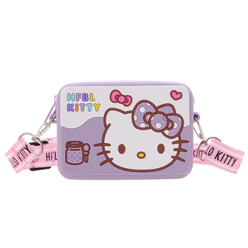 Модная сумка-Мессенджер Hello Kitty На Одно плечо Для Милой Девушки, Силиконовая Сумка Для Телефона, Сумка Для хранения Родителей и Детей