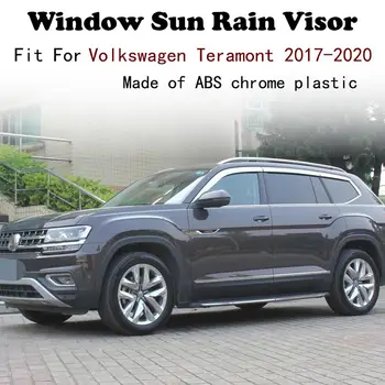 ABS Хромированный пластиковый Оконный Козырек Вентиляционные Шторы Защита От Солнца И Дождя автомобильные аксессуары Для Volkswagen Teramont 2017 ~ 2020