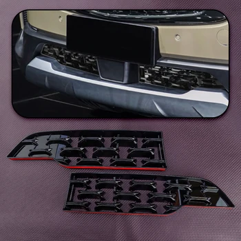 1 пара ABS Автомобильный передний бампер Нижняя решетка панели решетки Отделка глянцевый черный Подходит для Mazda CX-50 2023-2024