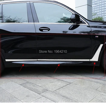 6 шт. Автомобильных аксессуаров, накладок на боковую наружную дверь из нержавеющей стали, молдинга кузова, накладок бампера для BMW X5 G05 2019 2020