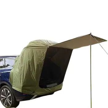 Палатка на крыше автомобиля для кемпинга на открытом воздухе, палатки для кемпинга для путешествий большой емкости с сумкой для переноски, водонепроницаемая палатка для багажника для путешествий на автомобиле
