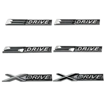 3D Металл XDRIVE SDRIVE EDRIVE Буквы Автомобиля Задний Багажник Крыло Эмблема Значок Наклейка Для BMW E46 E39 E60 E90 F10 F30 E36 X3 X6 X5 X7