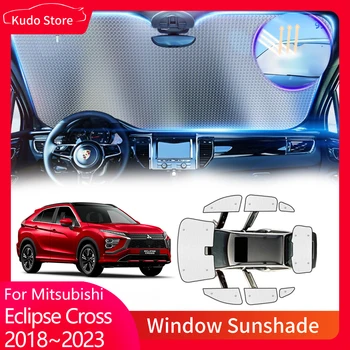 Солнцезащитные козырьки с полным покрытием для Mitsubishi Eclipse Cross GK GL YA PHEV 2018 ~ 2023, Коврик для ветрового стекла, Аксессуары для штор